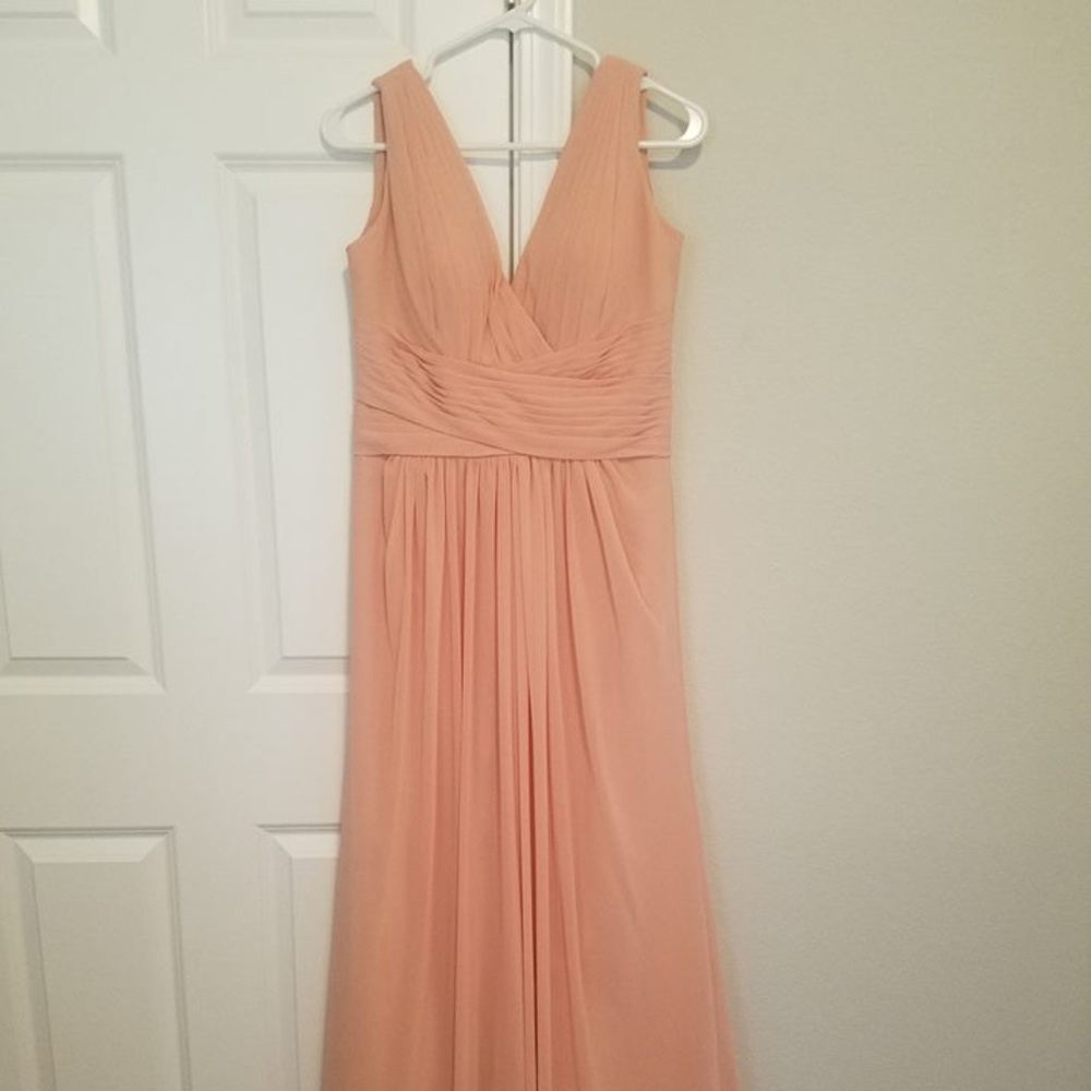 Peach bridesmaid dress